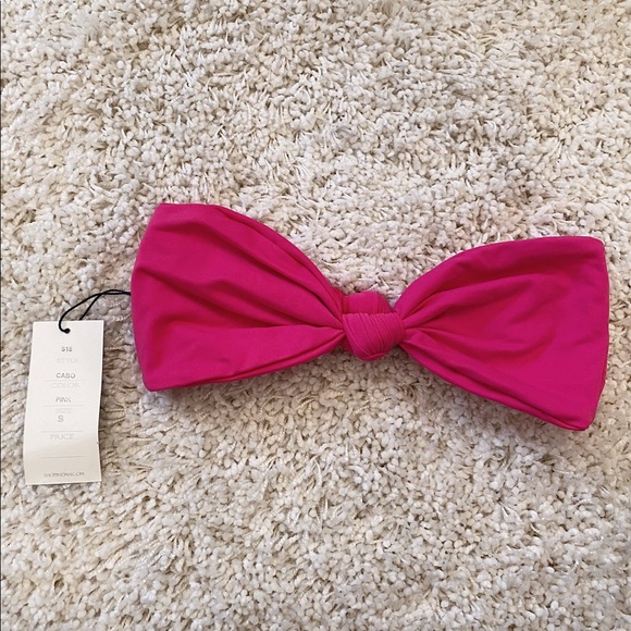 Indah hot pink (bow style) bikini top - Picture 1 of 4